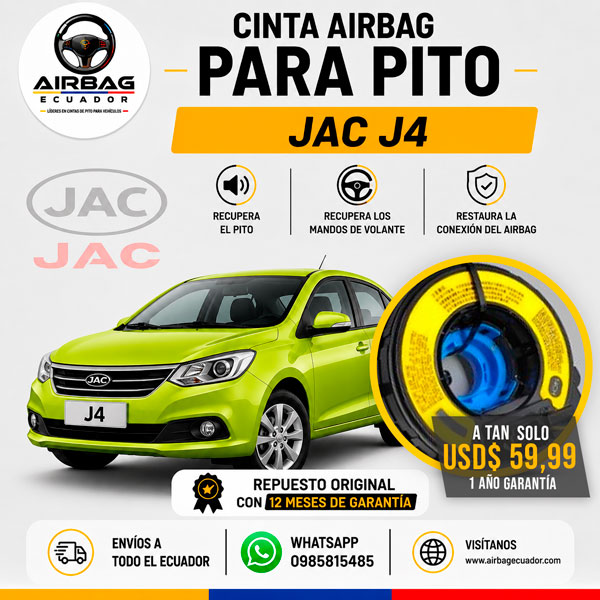 Cinta Airbag para pito del volante Jac J4